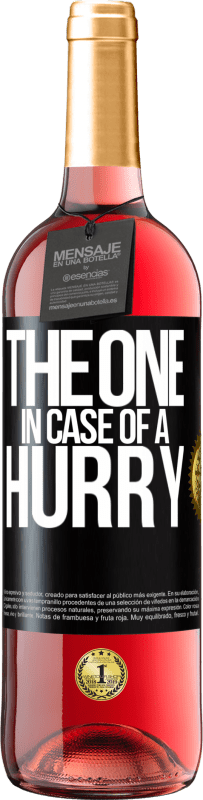 29,95 € Free Shipping | Rosé Wine ROSÉ Edition The one in case of a hurry Black Label. Customizable label Young wine Harvest 2023 Tempranillo