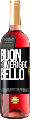 29,95 € Spedizione Gratuita | Vino rosato Edizione ROSÉ Buon pomeriggio, bello Etichetta Nera. Etichetta personalizzabile Vino giovane Raccogliere 2025 Tempranillo