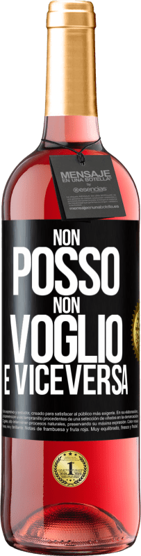 29,95 € Spedizione Gratuita | Vino rosato Edizione ROSÉ Non posso, non voglio, e viceversa Etichetta Nera. Etichetta personalizzabile Vino giovane Raccogliere 2024 Tempranillo