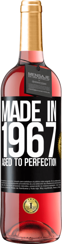 29,95 € Free Shipping | Rosé Wine ROSÉ Edition Made in 1967. Aged to perfection Black Label. Customizable label Young wine Harvest 2024 Tempranillo