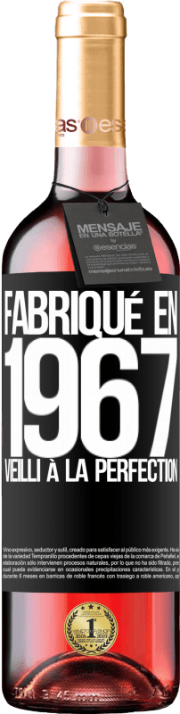 29,95 € Envoi gratuit | Vin rosé Édition ROSÉ Fabriqué en 1967. Vieilli à la perfection Étiquette Noire. Étiquette personnalisable Vin jeune Récolte 2024 Tempranillo