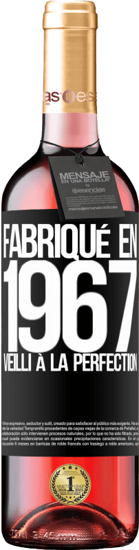 29,95 € Envoi gratuit | Vin rosé Édition ROSÉ Fabriqué en 1967. Vieilli à la perfection Étiquette Noire. Étiquette personnalisable Vin jeune Récolte 2025 Tempranillo