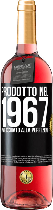 29,95 € Spedizione Gratuita | Vino rosato Edizione ROSÉ Prodotto nel 1967. Invecchiato alla perfezione Etichetta Nera. Etichetta personalizzabile Vino giovane Raccogliere 2024 Tempranillo