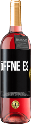 29,95 € Kostenloser Versand | Roséwein ROSÉ Ausgabe Öffne es Schwarzes Etikett. Anpassbares Etikett Junger Wein Ernte 2025 Tempranillo