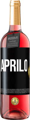 29,95 € Spedizione Gratuita | Vino rosato Edizione ROSÉ Aprilo Etichetta Nera. Etichetta personalizzabile Vino giovane Raccogliere 2023 Tempranillo