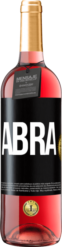 29,95 € Envio grátis | Vinho rosé Edição ROSÉ Abra Etiqueta Preta. Etiqueta personalizável Vinho jovem Colheita 2023 Tempranillo
