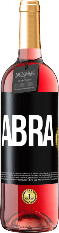 29,95 € Envio grátis | Vinho rosé Edição ROSÉ Abra Etiqueta Preta. Etiqueta personalizável Vinho jovem Colheita 2024 Tempranillo