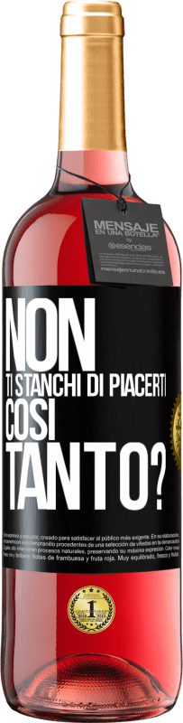 29,95 € Spedizione Gratuita | Vino rosato Edizione ROSÉ Non ti stanchi di piacerti così tanto? Etichetta Nera. Etichetta personalizzabile Vino giovane Raccogliere 2024 Tempranillo