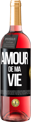 29,95 € Envoi gratuit | Vin rosé Édition ROSÉ Amour de ma vie Étiquette Noire. Étiquette personnalisable Vin jeune Récolte 2024 Tempranillo