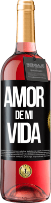 29,95 € Envío gratis | Vino Rosado Edición ROSÉ Amor de mi vida Etiqueta Negra. Etiqueta personalizable Vino joven Cosecha 2024 Tempranillo