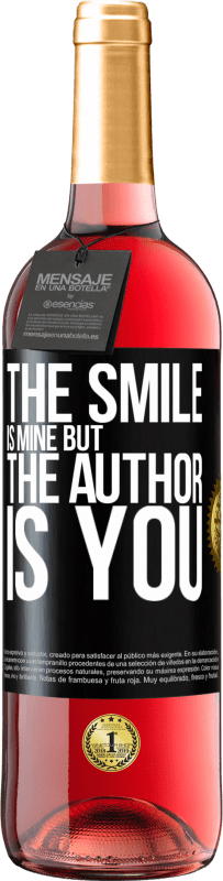 29,95 € Free Shipping | Rosé Wine ROSÉ Edition The smile is mine, but the author is you Black Label. Customizable label Young wine Harvest 2024 Tempranillo