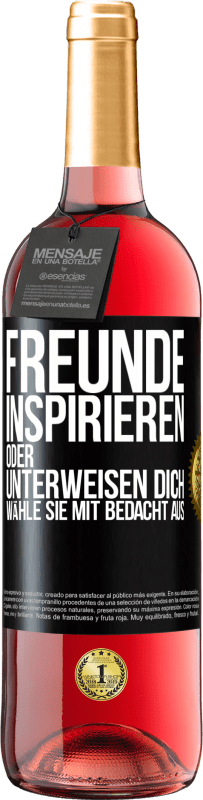 29,95 € Kostenloser Versand | Roséwein ROSÉ Ausgabe Freunde inspirieren oder unterweisen dich. Wähle sie mit Bedacht aus Schwarzes Etikett. Anpassbares Etikett Junger Wein Ernte 2025 Tempranillo