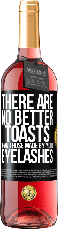 29,95 € 送料無料 | ロゼワイン ROSÉエディション あなたのまつげによって作られたものよりも良い乾杯はありません ブラックラベル. カスタマイズ可能なラベル 若いワイン 収穫 2025 Tempranillo