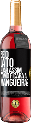 29,95 € Envio grátis | Vinho rosé Edição ROSÉ Se o jato soar assim, como ficará a mangueira? Etiqueta Preta. Etiqueta personalizável Vinho jovem Colheita 2023 Tempranillo