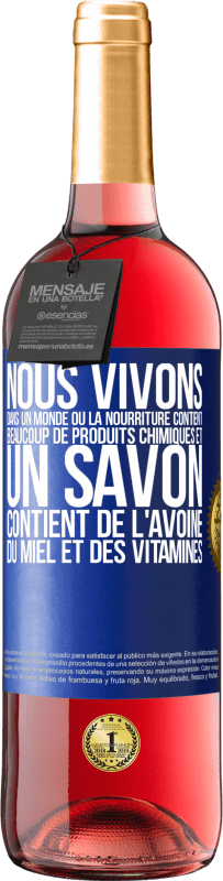 29,95 € Envoi gratuit | Vin rosé Édition ROSÉ Nous vivons dans un monde où la nourriture contient beaucoup de produits chimiques et un savon contient de l'avoine, du miel et Étiquette Bleue. Étiquette personnalisable Vin jeune Récolte 2025 Tempranillo