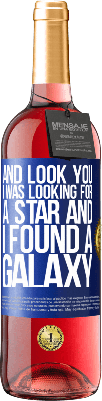 29,95 € Free Shipping | Rosé Wine ROSÉ Edition And look you, I was looking for a star and I found a galaxy Blue Label. Customizable label Young wine Harvest 2023 Tempranillo