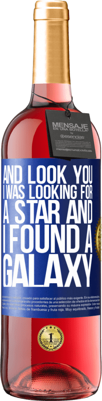 29,95 € Free Shipping | Rosé Wine ROSÉ Edition And look you, I was looking for a star and I found a galaxy Blue Label. Customizable label Young wine Harvest 2024 Tempranillo