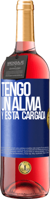 29,95 € Free Shipping | Rosé Wine ROSÉ Edition Tengo un alma y está cargada Blue Label. Customizable label Young wine Harvest 2024 Tempranillo