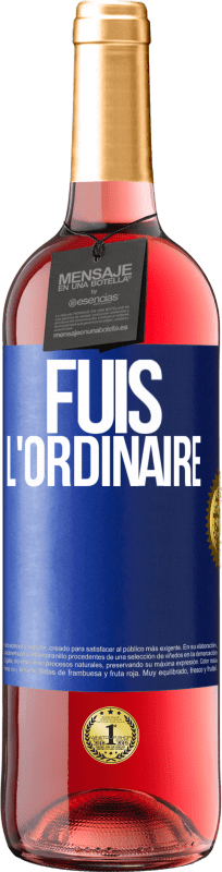 29,95 € Envoi gratuit | Vin rosé Édition ROSÉ Fuis l'ordinaire Étiquette Bleue. Étiquette personnalisable Vin jeune Récolte 2024 Tempranillo