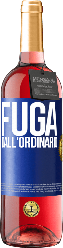 29,95 € Spedizione Gratuita | Vino rosato Edizione ROSÉ Fuga dall'ordinario Etichetta Blu. Etichetta personalizzabile Vino giovane Raccogliere 2024 Tempranillo