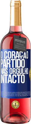 29,95 € Envio grátis | Vinho rosé Edição ROSÉ O coração partido Mas orgulho intacto Etiqueta Azul. Etiqueta personalizável Vinho jovem Colheita 2023 Tempranillo