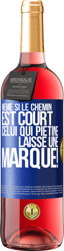 29,95 € Envoi gratuit | Vin rosé Édition ROSÉ Même si le chemin est court. Celui qui piétine, laisse une marque! Étiquette Bleue. Étiquette personnalisable Vin jeune Récolte 2024 Tempranillo