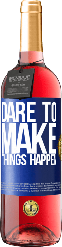 29,95 € Free Shipping | Rosé Wine ROSÉ Edition Dare to make things happen Blue Label. Customizable label Young wine Harvest 2023 Tempranillo