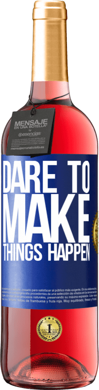 29,95 € Free Shipping | Rosé Wine ROSÉ Edition Dare to make things happen Blue Label. Customizable label Young wine Harvest 2024 Tempranillo