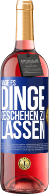 29,95 € Kostenloser Versand | Roséwein ROSÉ Ausgabe Wage es, Dinge geschehen zu lassen Blaue Markierung. Anpassbares Etikett Junger Wein Ernte 2025 Tempranillo