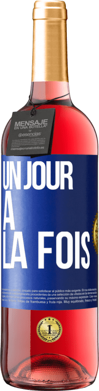 29,95 € Envoi gratuit | Vin rosé Édition ROSÉ Un jour à la fois Étiquette Bleue. Étiquette personnalisable Vin jeune Récolte 2024 Tempranillo