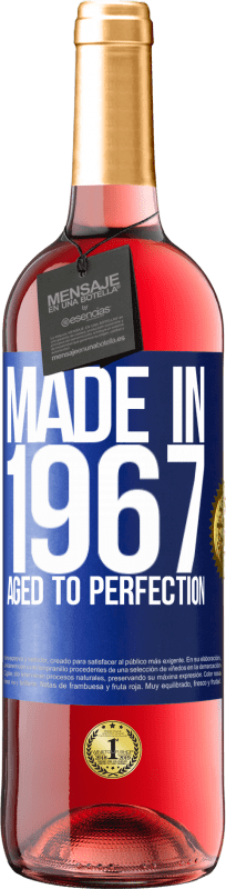 29,95 € 免费送货 | 桃红葡萄酒 ROSÉ版 1967年制造。陈年至完美 蓝色标签. 可自定义的标签 青年酒 收成 2023 Tempranillo