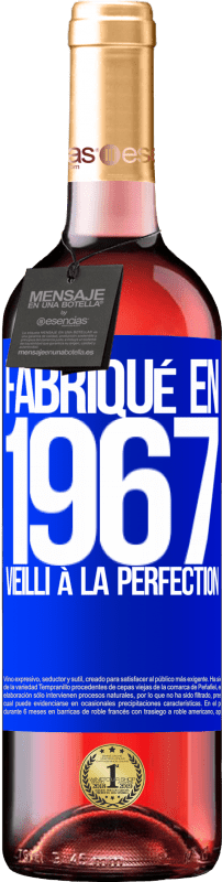 29,95 € Envoi gratuit | Vin rosé Édition ROSÉ Fabriqué en 1967. Vieilli à la perfection Étiquette Bleue. Étiquette personnalisable Vin jeune Récolte 2024 Tempranillo