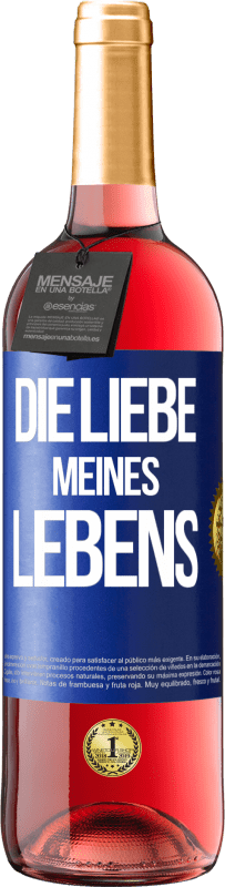 29,95 € Kostenloser Versand | Roséwein ROSÉ Ausgabe Die Liebe meines Lebens Blaue Markierung. Anpassbares Etikett Junger Wein Ernte 2024 Tempranillo