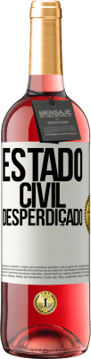 29,95 € Envio grátis | Vinho rosé Edição ROSÉ Estado civil: desperdiçado Etiqueta Branca. Etiqueta personalizável Vinho jovem Colheita 2025 Tempranillo