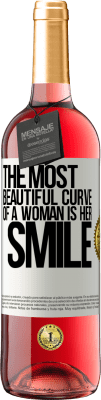 29,95 € Free Shipping | Rosé Wine ROSÉ Edition The most beautiful curve of a woman is her smile White Label. Customizable label Young wine Harvest 2025 Tempranillo