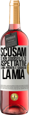 29,95 € Spedizione Gratuita | Vino rosato Edizione ROSÉ Scusami se non soddisfo le tue aspettative. La mia priorità è soddisfare la mia Etichetta Bianca. Etichetta personalizzabile Vino giovane Raccogliere 2024 Tempranillo