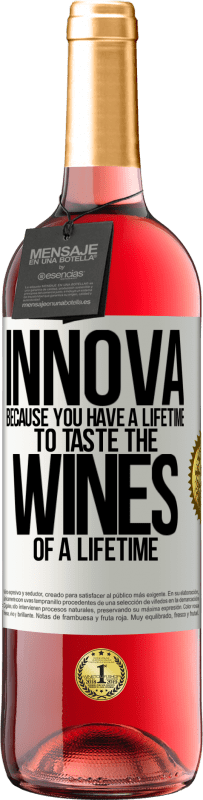 29,95 € 送料無料 | ロゼワイン ROSÉエディション Innova、一生のワインを味わう一生があるから ホワイトラベル. カスタマイズ可能なラベル 若いワイン 収穫 2023 Tempranillo