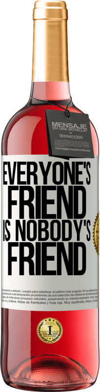 29,95 € Free Shipping | Rosé Wine ROSÉ Edition Everyone's friend is nobody's friend White Label. Customizable label Young wine Harvest 2024 Tempranillo