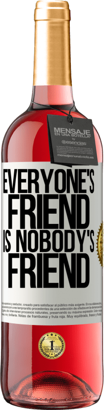 29,95 € Free Shipping | Rosé Wine ROSÉ Edition Everyone's friend is nobody's friend White Label. Customizable label Young wine Harvest 2025 Tempranillo