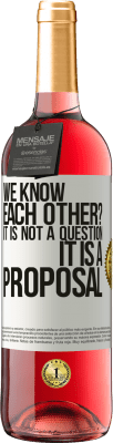 29,95 € Free Shipping | Rosé Wine ROSÉ Edition We know each other? It is not a question, it is a proposal White Label. Customizable label Young wine Harvest 2025 Tempranillo
