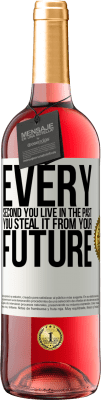 29,95 € 免费送货 | 桃红葡萄酒 ROSÉ版 过去的每一秒，都是从未来偷来的 白标. 可自定义的标签 青年酒 收成 2025 Tempranillo