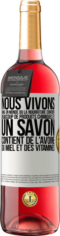29,95 € Envoi gratuit | Vin rosé Édition ROSÉ Nous vivons dans un monde où la nourriture contient beaucoup de produits chimiques et un savon contient de l'avoine, du miel et Étiquette Blanche. Étiquette personnalisable Vin jeune Récolte 2025 Tempranillo