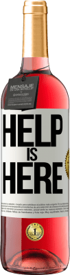 29,95 € 免费送货 | 桃红葡萄酒 ROSÉ版 Help is Here 白标. 可自定义的标签 青年酒 收成 2023 Tempranillo