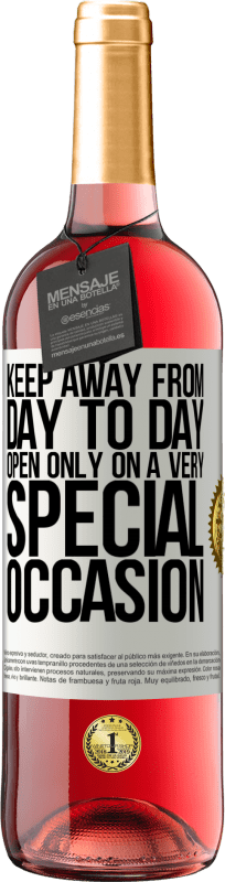 29,95 € Free Shipping | Rosé Wine ROSÉ Edition Keep away from day to day. Open only on a very special occasion White Label. Customizable label Young wine Harvest 2024 Tempranillo