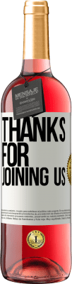 29,95 € 送料無料 | ロゼワイン ROSÉエディション ご参加いただきありがとうございます ホワイトラベル. カスタマイズ可能なラベル 若いワイン 収穫 2024 Tempranillo