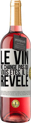 29,95 € Envoi gratuit | Vin rosé Édition ROSÉ Le vin ne change pas qui vous êtes. Il le révèle Étiquette Blanche. Étiquette personnalisable Vin jeune Récolte 2024 Tempranillo