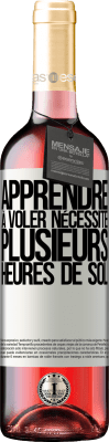 29,95 € Envoi gratuit | Vin rosé Édition ROSÉ Apprendre à voler nécessite plusieurs heures de sol Étiquette Blanche. Étiquette personnalisable Vin jeune Récolte 2025 Tempranillo
