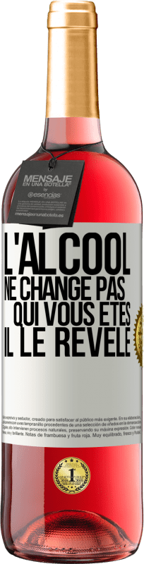 29,95 € Envoi gratuit | Vin rosé Édition ROSÉ L'alcool ne change pas qui vous êtes. Il le révèle Étiquette Blanche. Étiquette personnalisable Vin jeune Récolte 2025 Tempranillo