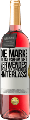 29,95 € Kostenloser Versand | Roséwein ROSÉ Ausgabe Die Marke ist das Parfüm, das du verwendest. Der Ruf der Geruch, den du hinterlässt Weißes Etikett. Anpassbares Etikett Junger Wein Ernte 2024 Tempranillo