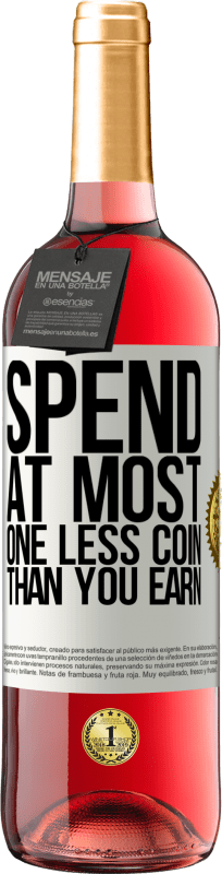 29,95 € 免费送货 | 桃红葡萄酒 ROSÉ版 最多消费比您少赚一枚硬币 白标. 可自定义的标签 青年酒 收成 2025 Tempranillo